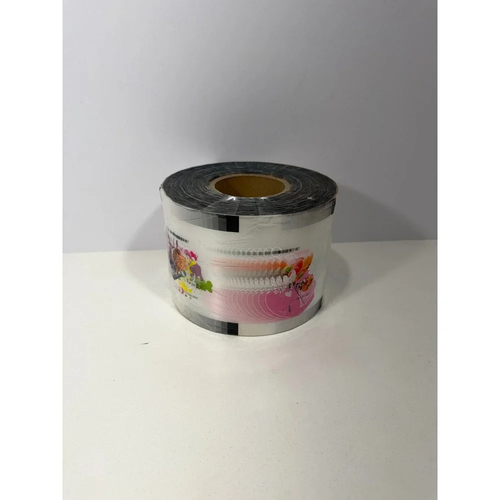 Boba Tea Cup Sealing Film Roll Dessert Strawberry Matcha Graphics Multicolor